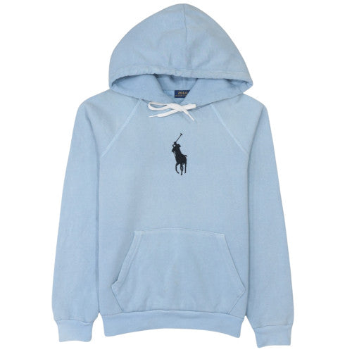 Polo Ralph Lauren Women Blue Cotton Pullover Hoodie Size M