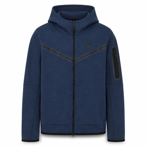Nike Men's Blue Full Zip Hoodie S Regular Lightweight Fleece