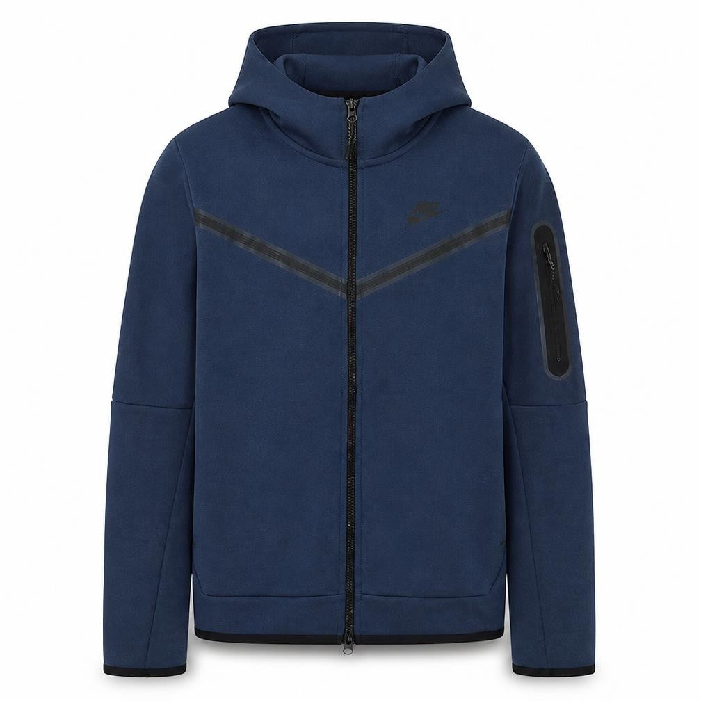 Nike Men's Blue Full Zip Hoodie S Regular Lightweight Fleece