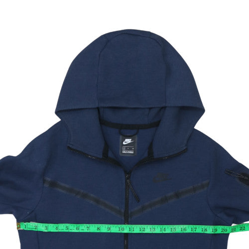 Nike Men's Blue Full Zip Hoodie S Regular Lightweight Fleece
