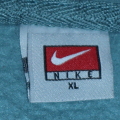 Nike Men's Blue Full Zip Hoodie XL Fleece Sweatshirt