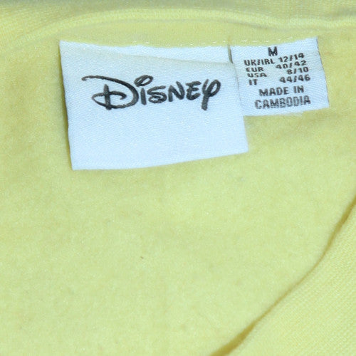 Disney Primark Womens Yellow Winnie the Pooh Pullover Sweatshirt Size M 12/14