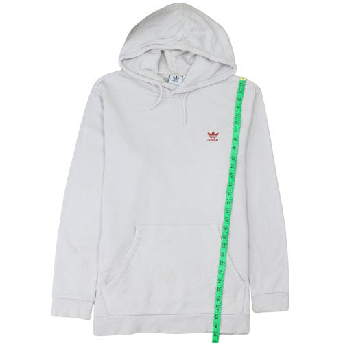 Adidas Men's White XL Pullover Hoodie with Logo