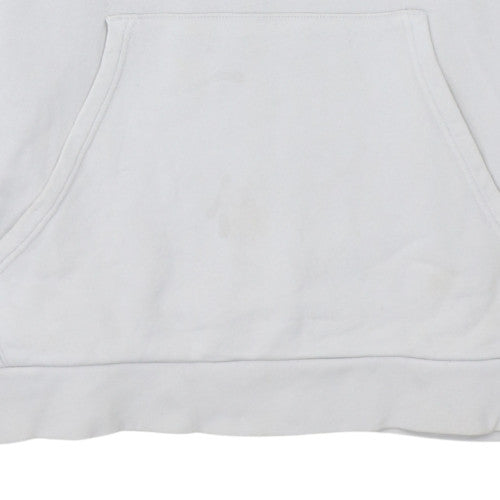 Adidas Men's White XL Pullover Hoodie with Logo