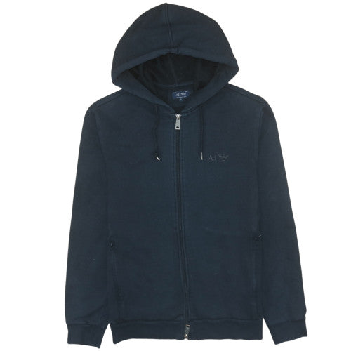 Armani Jeans Men’s Blue Full Zip Hoodie L Regular Fit