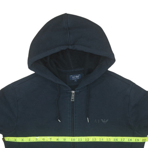 Armani Jeans Men’s Blue Full Zip Hoodie L Regular Fit