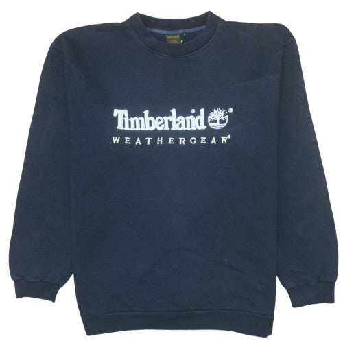 Timberland Men's Blue Crew Neck Pullover Sweatshirt L Outdoor Fleece
