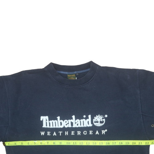 Timberland Men's Blue Crew Neck Pullover Sweatshirt L Outdoor Fleece