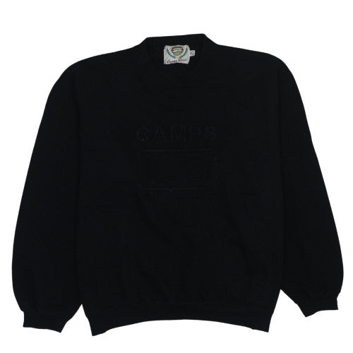 Camps Basic Men's Black XL Pullover Sweatshirt Vintage Sports Logo