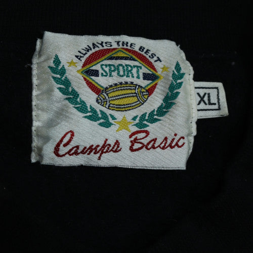 Camps Basic Men's Black XL Pullover Sweatshirt Vintage Sports Logo
