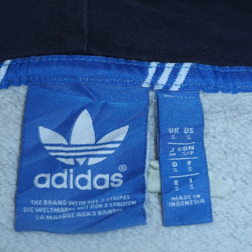 Adidas Men’s Grey Full Zip Hoodie Fleece Lined Size M Sportswear