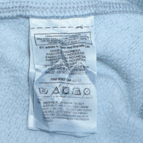 Adidas Men’s Grey Full Zip Hoodie Fleece Lined Size M Sportswear