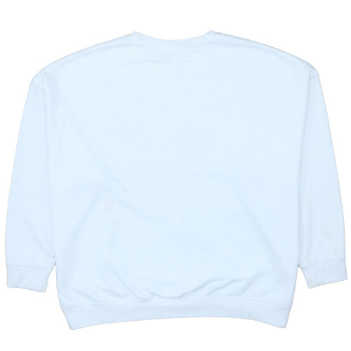 Disney Primark Women White Stitch Sweatshirt M 12/14 Graphic Pullover