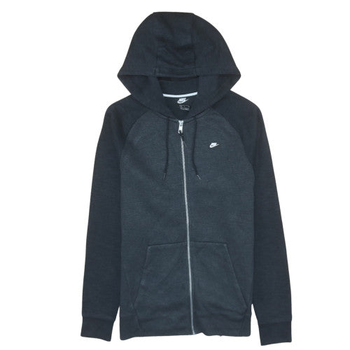 Nike Men's Black Small Full Zip Hoodie Cotton Blend Casual