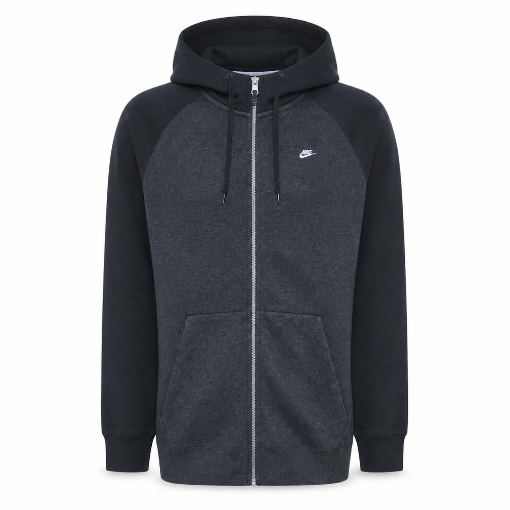 Nike Men's Black Small Full Zip Hoodie Cotton Blend Casual