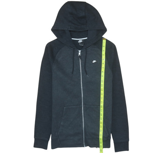 Nike Men's Black Small Full Zip Hoodie Cotton Blend Casual