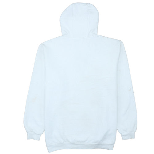 Adidas Mens White XL Pullover Hoodie Regular Fit Fleece Logo Sportswear