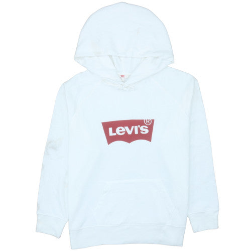 Levi's Men's White Logo Pullover Hoodie Size L Regular Fit