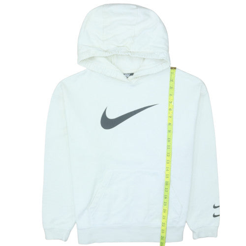 Nike Men's White Pullover Hoodie Size M Regular Fit Fleece