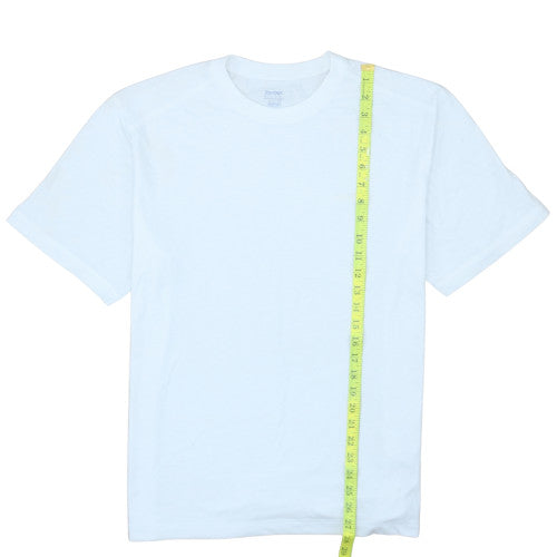 Reebok Men's White PlayDry Crew Neck Short Sleeve T-Shirt Size L