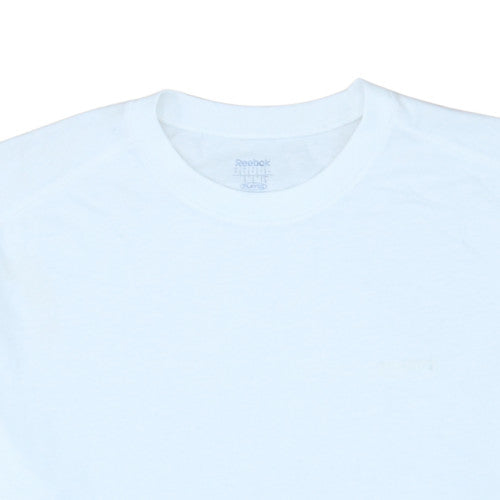 Reebok Men's White PlayDry Crew Neck Short Sleeve T-Shirt Size L