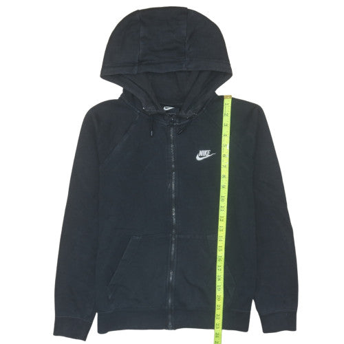 Nike Men's Black Full Zip Hoodie M Regular Fit Fleece Sweatshirt