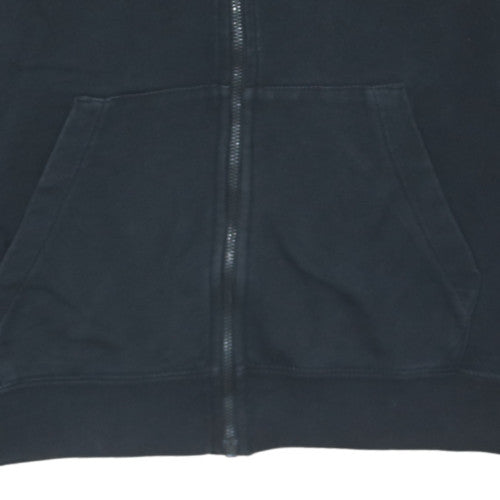 Nike Men's Black Full Zip Hoodie M Regular Fit Fleece Sweatshirt