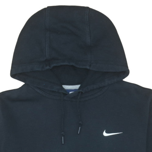 Nike Womens Black Pullover Hoodie L Logo Front Classic Fit