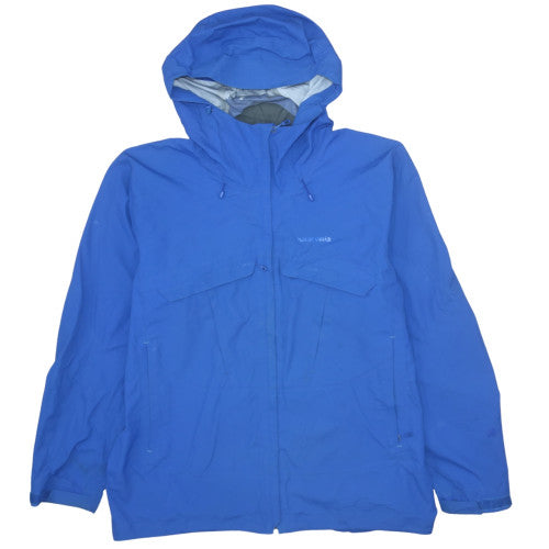 Patagonia Men's Blue XL Waterproof Hooded Rain Jacket