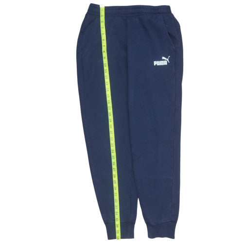 Puma Men Blue L Jogger Fleece Activewear Trousers