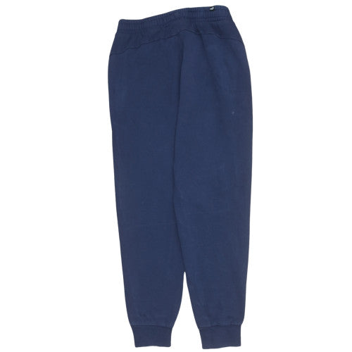 Puma Men Blue L Jogger Fleece Activewear Trousers