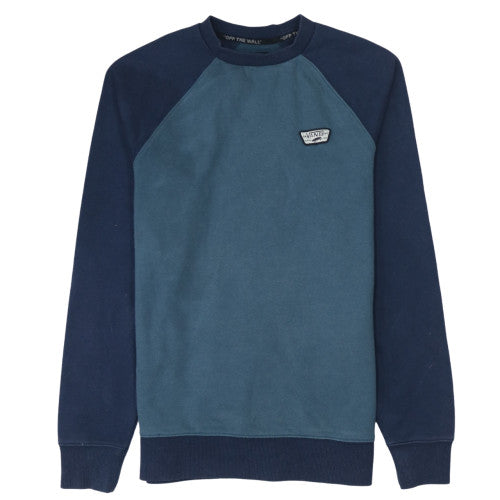 Vans Men's Blue XS Pullover Crew Neck Fleece Sweatshirt