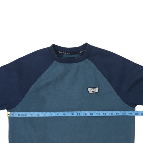 Vans Men's Blue XS Pullover Crew Neck Fleece Sweatshirt