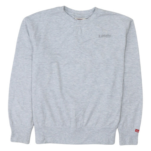 Levi's Boys Grey 12 Years Pullover Sweatshirt Crew Neck Logo Jumper