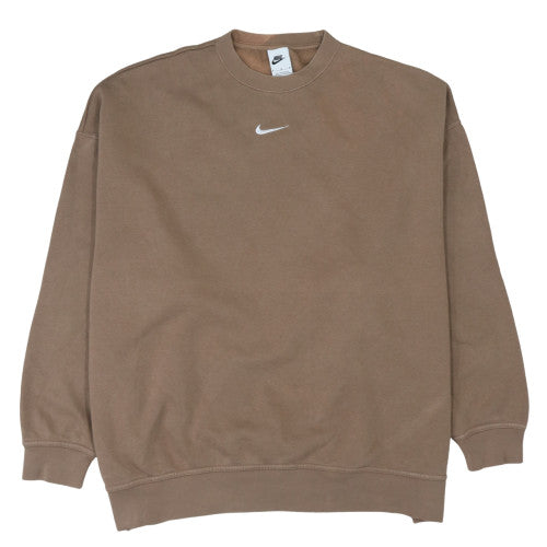 Nike Men's Brown Crew Neck Pullover Sweatshirt Size M Regular Fit
