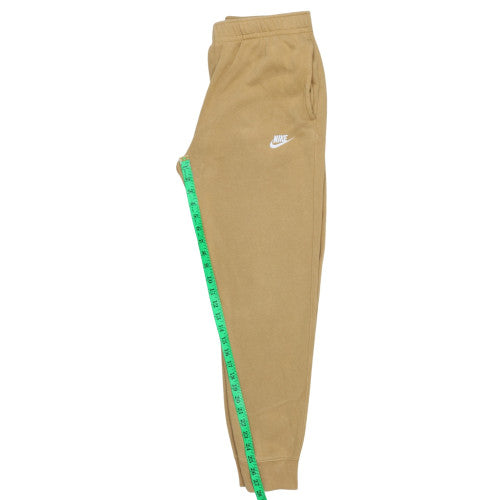 Nike Men's Beige Fleece Jogger Trousers M Regular Fit Activewear