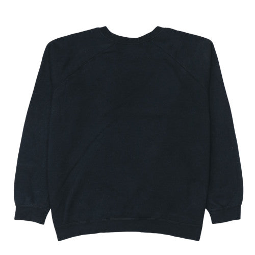 Nike Womens Black Pullover Sweatshirt L Logo Crew Neck Casual