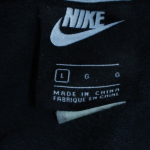 Nike Womens Black Pullover Sweatshirt L Logo Crew Neck Casual
