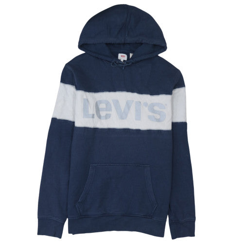 Levi's Men's Blue Hoodie L Pullover Cotton Logo Style