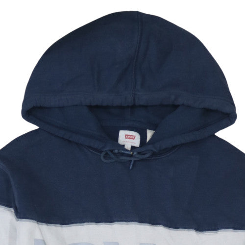 Levi's Men's Blue Hoodie L Pullover Cotton Logo Style