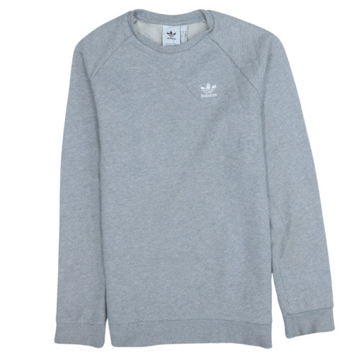 adidas Men's Grey Crew Neck Pullover Sweatshirt Size S