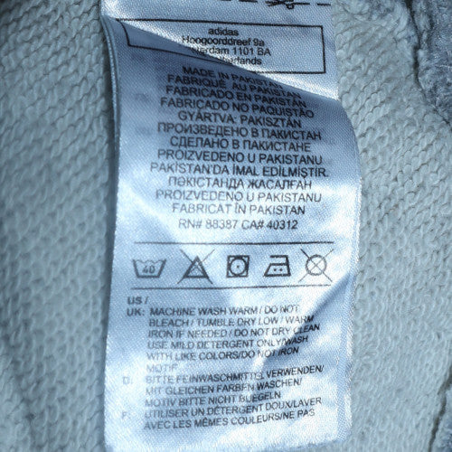 adidas Men's Grey Crew Neck Pullover Sweatshirt Size S