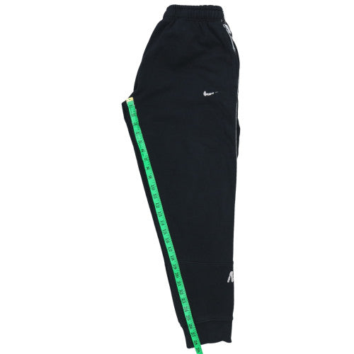 Nike Men's Black L Jogger Sweatpants with Side Stripe Logo