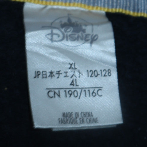 Disney Women Navy Blue Hooded Pullover Sweatshirt XL Mickey Mouse