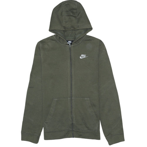 Nike Boys Green Full Zip Fleece Hoodie XL 158-170cm