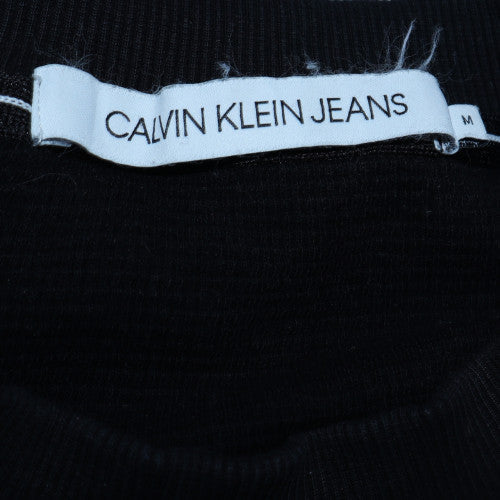 Calvin Klein Jeans Men's Black Cotton Crew Neck Jumper M
