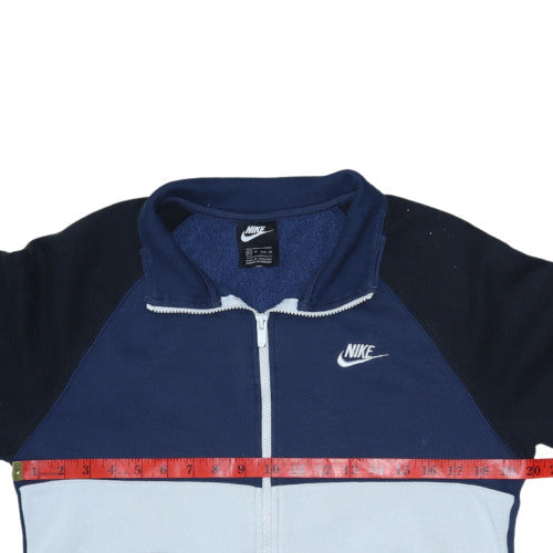 Nike Men's Blue XS Colourblock Track Jacket Full Zip Fleece