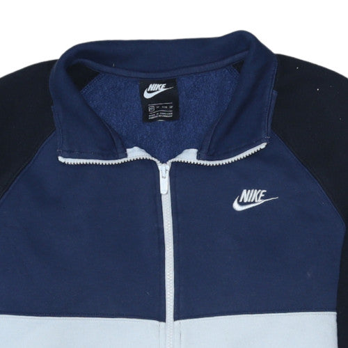 Nike Men's Blue XS Colourblock Track Jacket Full Zip Fleece