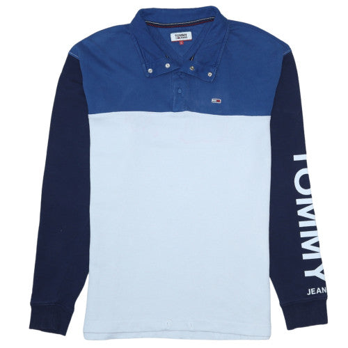 Tommy Jeans Men's Blue Long Sleeve Pullover Sweatshirt Size L