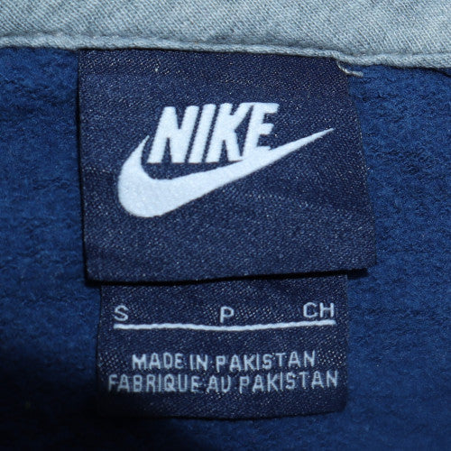 Nike Men's Blue Small Pullover Hoodie Fleece Sweatshirt